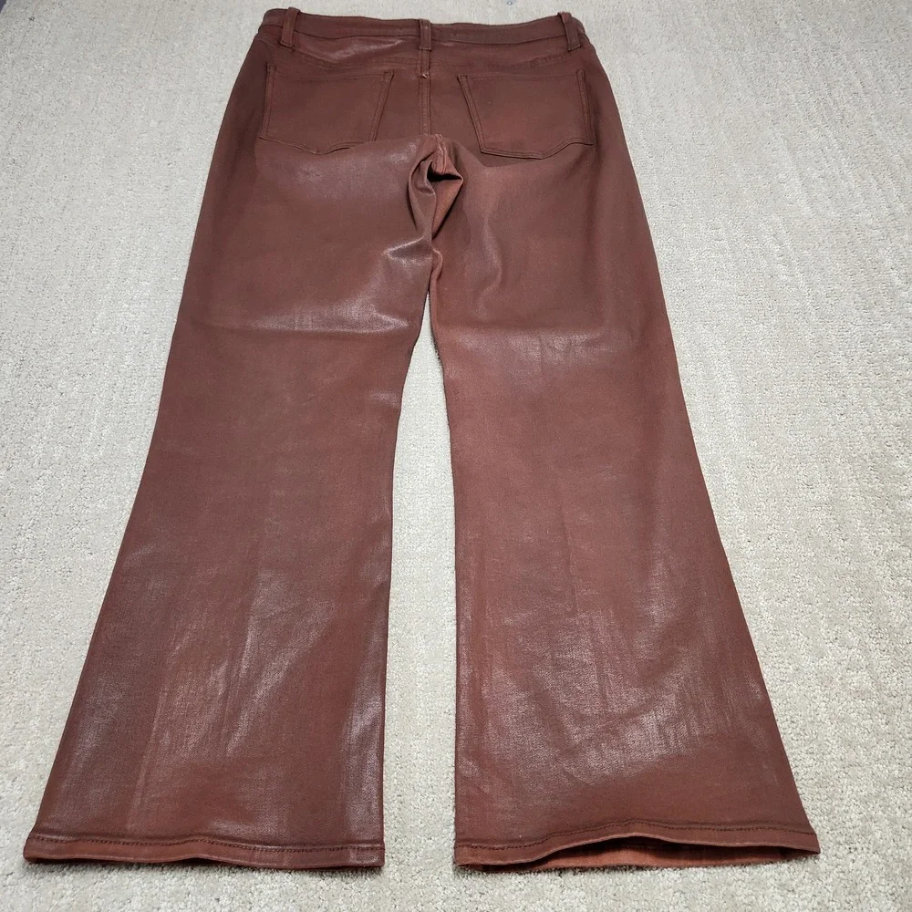 Joes Jeans Women 32x27 *READ Waxed Denim High Rise Callie Bootcut Cropped‎ Flare